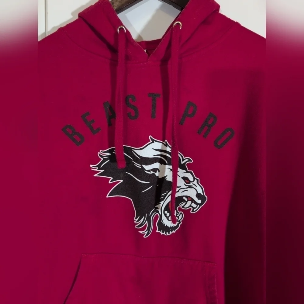 Independent Trading Company Beast Pro Pullover Hoodie Sweatshirt Size Large